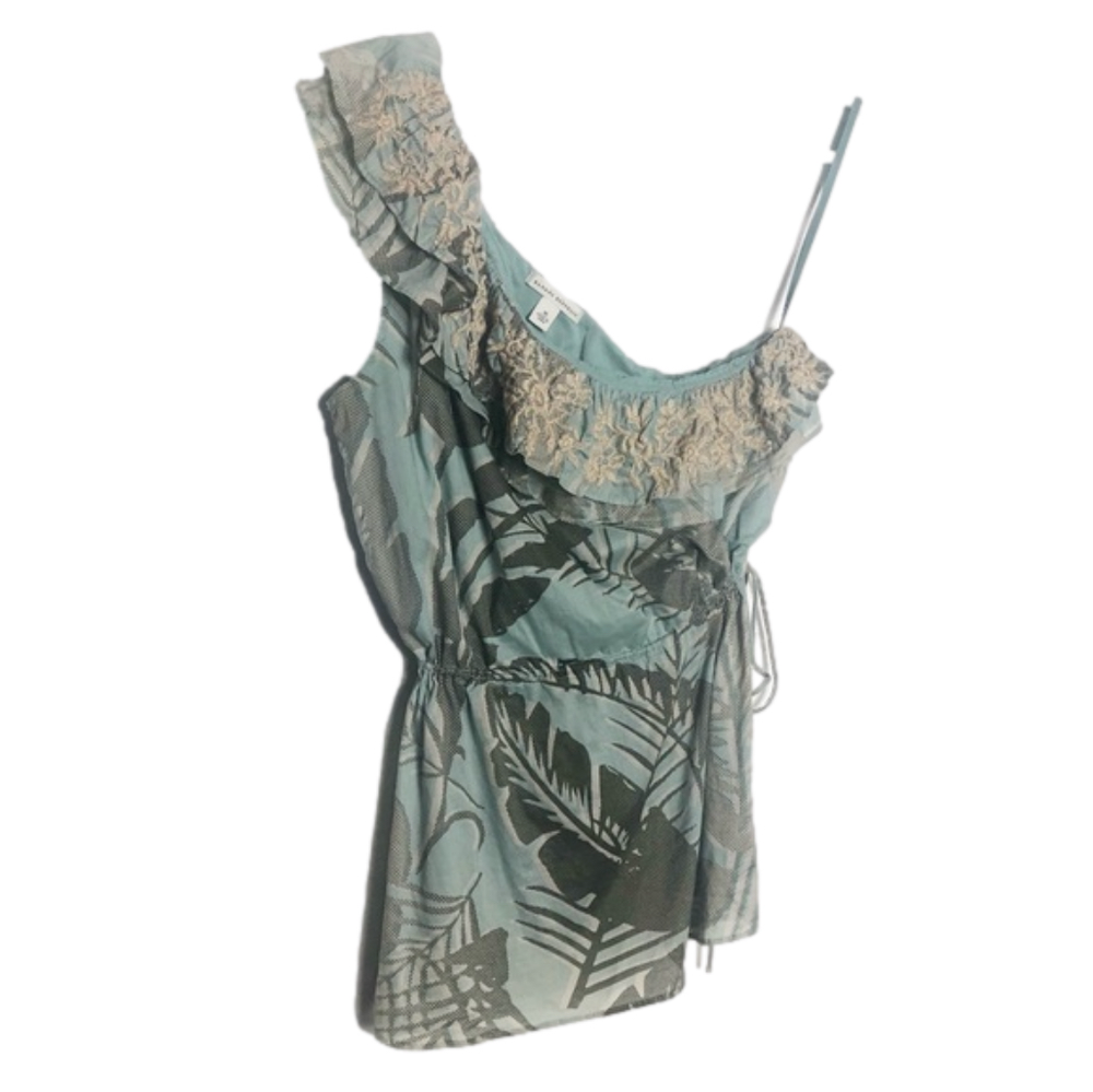 Banana Republic one shoulder ruffled top